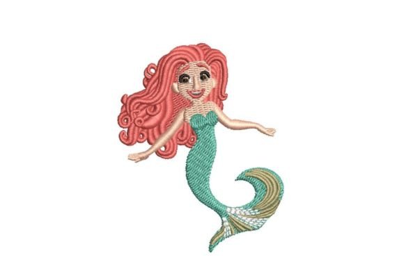 Review: Cartoon Mermaid Embroidery Design for Gifts