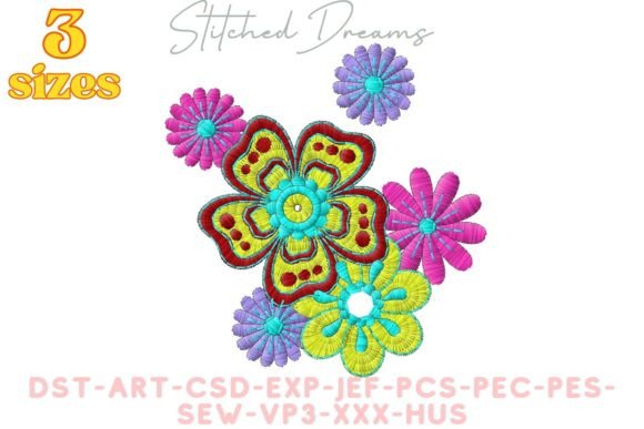 Review: Colored Flowers Embroidery Design for Holiday Gifts