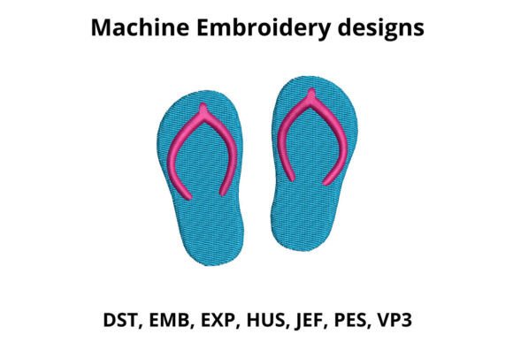 Review: Flip Flops Machine Embroidery Files for Boutique Sweatshirts