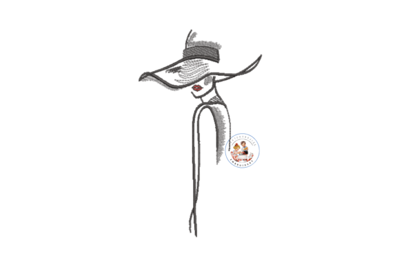 Review: Lady with Stylish Hat Machine Embroidery