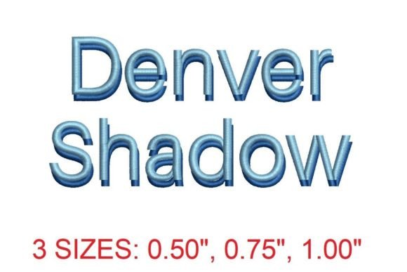 Reviewing Denver Shadow Embroidery Font for Etsy Shops