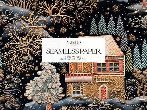Reviewing Embroidery Gingerbread Village Paper for Sweatshirts