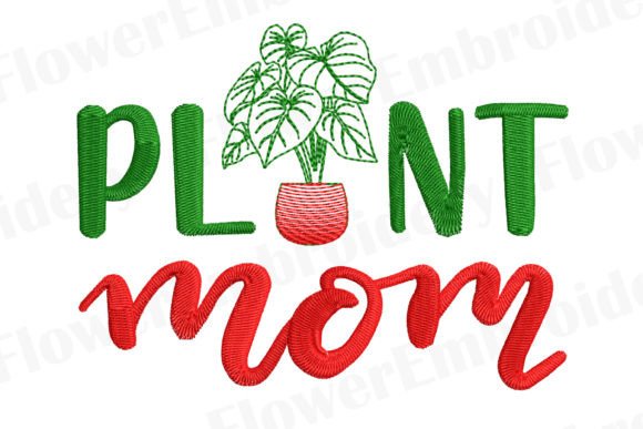 Reviewing Plant Mama Machine Embroidery Design for Holiday Sales