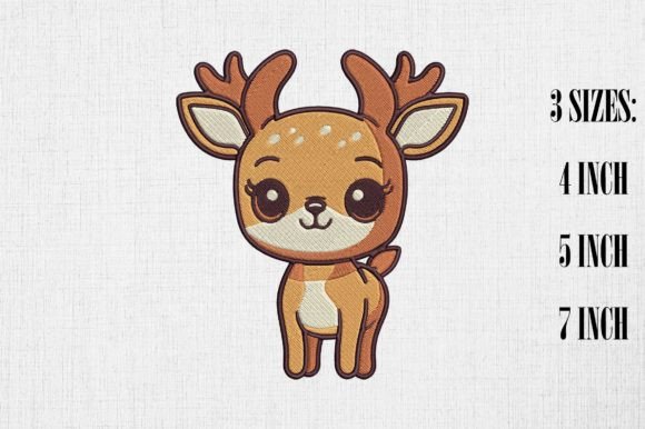 Reviewing the Cute Kawaii Deer Embroidery Design for Holiday Sales