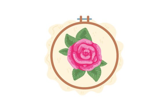 Reviewing the Embroidery Hoop with Rose Design